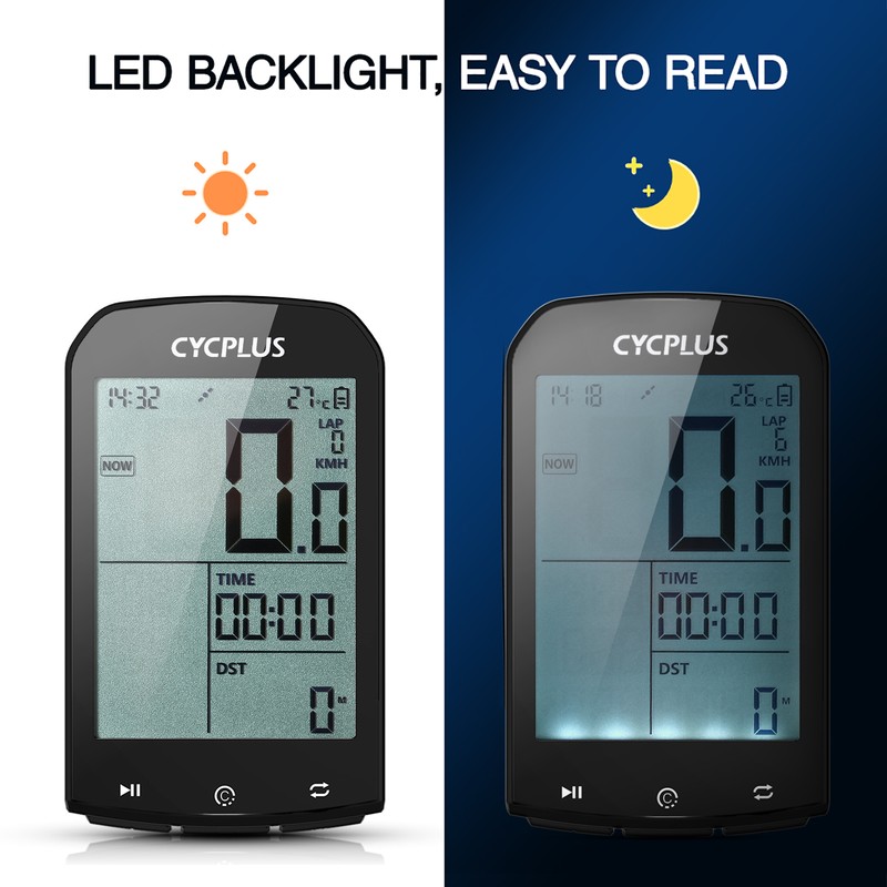 Bike Computer 2.9in Large LCD Screen IPX6 Water Resistant