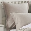 Euro Shams Square Pillow Cushion Cover 2pc Set Washed Cotton