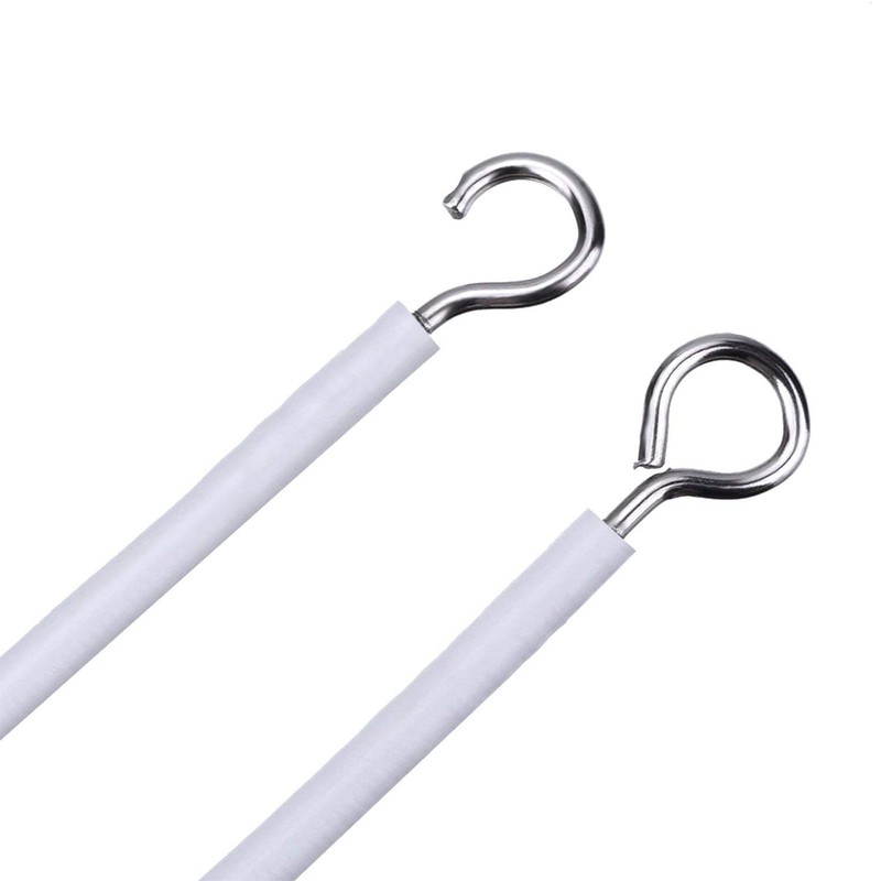 IPEAK Curtain Wire Net Curtain Wire Cord Cable with Hooks