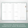 Häfft® Chäff-Timer Premium Kalender 2025/2026 A5 "Green Canvas" Buchkalender, Terminplaner,