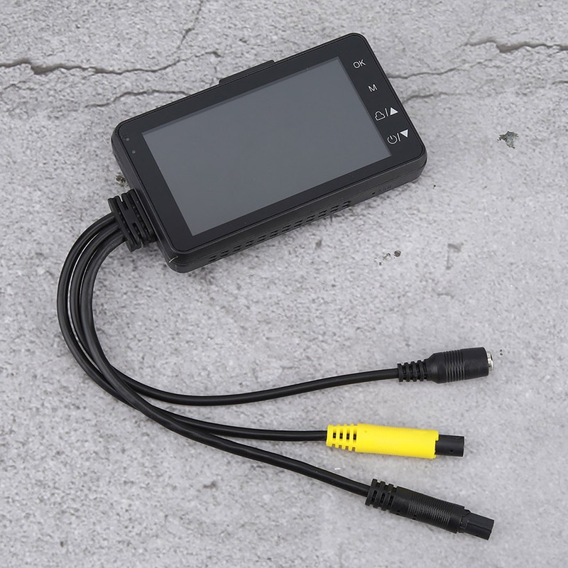 720P 3 Inch LCD Screen Dual Camera for Motorcycles Data