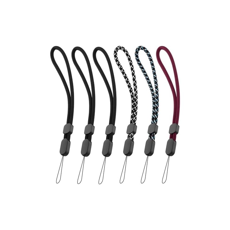 6 Pack Correa de Muñeca con Lanyard, Correas Ajustables de