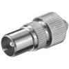 SAT-FOX TV Plug Set: 4 Coaxial Plugs and 4 Coaxial