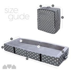 Milliard Toddler Floor Bed with a Fitted Sheet, Washable Toddler Cots for Sleeping, Comfortable and Portable Bed for Kids, Foldable Toddler Bed (Grey)