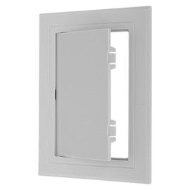 PATIKIL 8x6 inch(195x145mm) Removable Hinged Access Panel, ABS Plumbing Access Doors Easy Wall Hole Cover for Drywall Plumbing Electrical Cables Wiring, Grey
