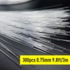 GIDERWEL Fiber Optic Cable 9.8ft 300pcs 0.03in(0.75mm) Plastic End Glow