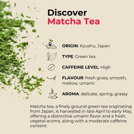Teapro Ceremonial Grade Matcha Green Tea 100g Powder from Kyushu in Japan | Matcha for Traditional Japanese Tea Ceremony