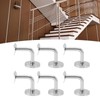 6 Pcs Wall Handrail Bracket 304 Stainless Steel Strong Bearing