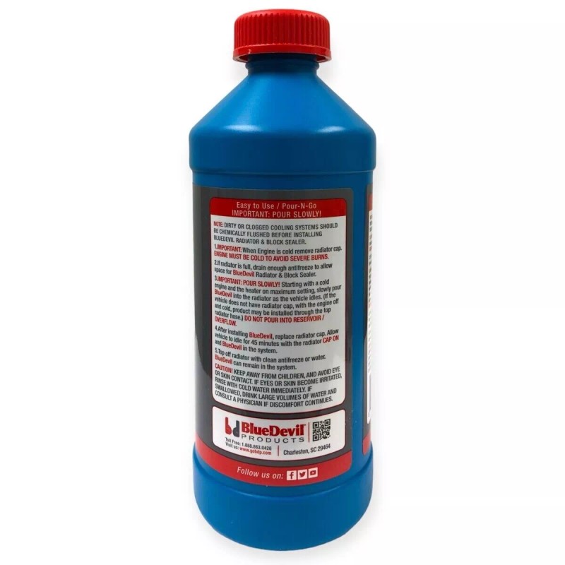 BlueDevil Products 00205 Radiator & Block Sealer - 16 OZ