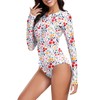 Century Star Long Sleeve Swimsuits Women Rash Guard Surfing Modest