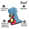 Fuzzl Rex the Dino Poly Canvas Tough Soft Dog Toy