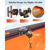 2PCS Retractable T-Slot Tie Down Ratchet Strap for Models with