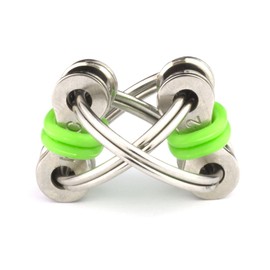 Tom's Fidgets Original Flippy Chain Fidget Toy - Perfect for ADHD, Anxiety, and Autism - Bike Chain Fidget Stress Reducer for Adults and Kids - Green