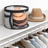 fufupaw Pack of 2 Round Hat Boxes with Lid, 42