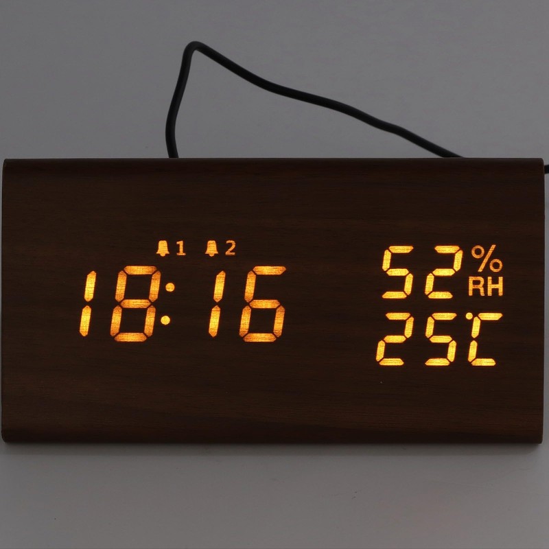 Small Digital Alarm Clock for Bedroom, Large Number Display with