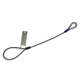 Kennedy Wire Rope & Sling Co. 1/2" x 28' Single Leg Wire Rope Sling w/Standard Eye One End & Thimble Eye Other End (Various Sizes in Listing)