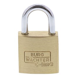 Burg-Wächter Duo 222 20 SB Padlock Set, Brass, Bügelstärke: 3,5 mm/Höhe : 35 mm