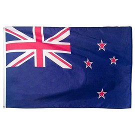 AIMALL Large New Zealand Flag, 90 x 150 cm (3 x 5 ft), Heavy Duty Polyester, Double-Sided Print, 2 Metal Grommets for Indoor & Outdoor Use, Kiwi NZ Flag