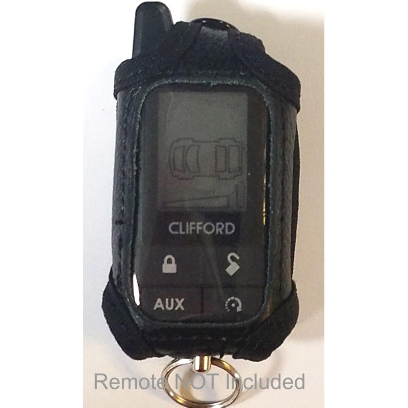 Alarm-Mate Black Leather Cover for Clifford 7345X Remote Control Transmitter