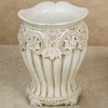 Touch of Class Flowering Medallion Wastebasket - Resin - Antique