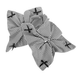 FRCOLOR 2pcs Large Plaid Bow Scrunchies for Women Chic Hair Ties with No Damage Design Versatile Accessories for Elegant Hairstyles for Everyday Use