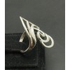 Stylish sterling silver ring solid 925 size H - V