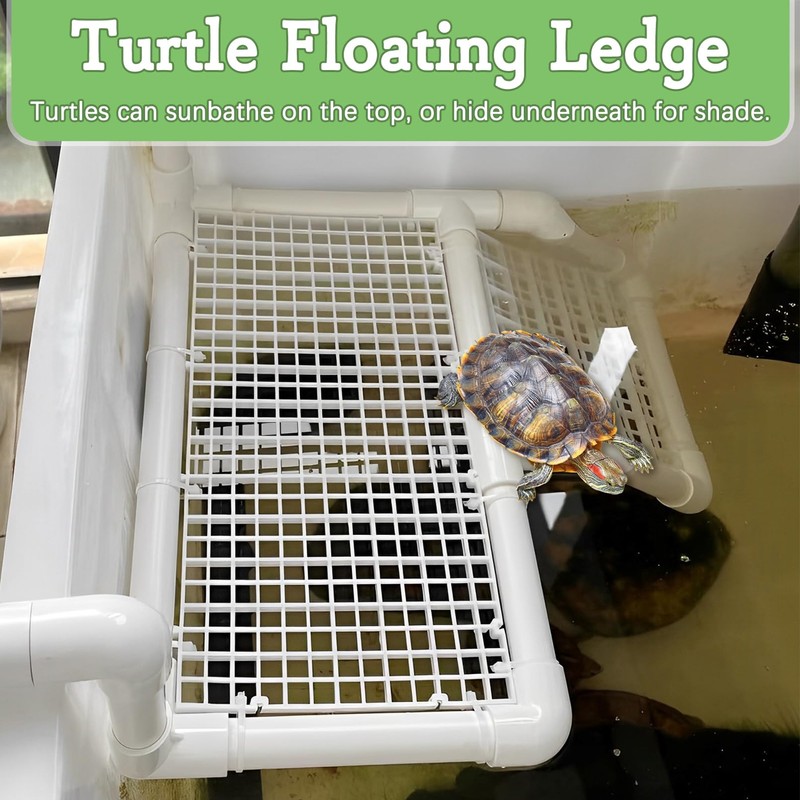 Fhiny Hanging Turtle Basking Platform, Plastic Turtle Dock Basking Area