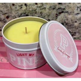 Victoria's Secret PINK Light My Pink Fruity & Bright Candle Tin Rare