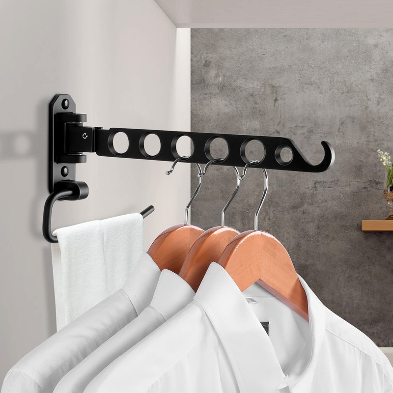 JOLY FANG Foldable Coat Hook, Wall Clothes Rack, Wall Hook,