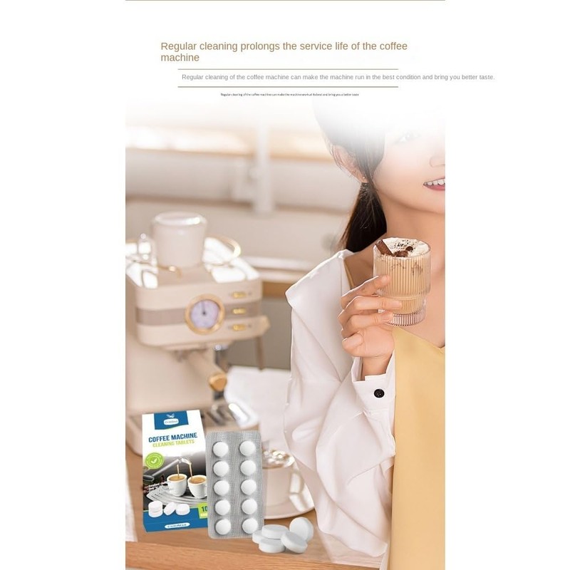 DORTHEA Cleaning Tablets for Miele Coffee Machines, 10 Tablets, Coffee