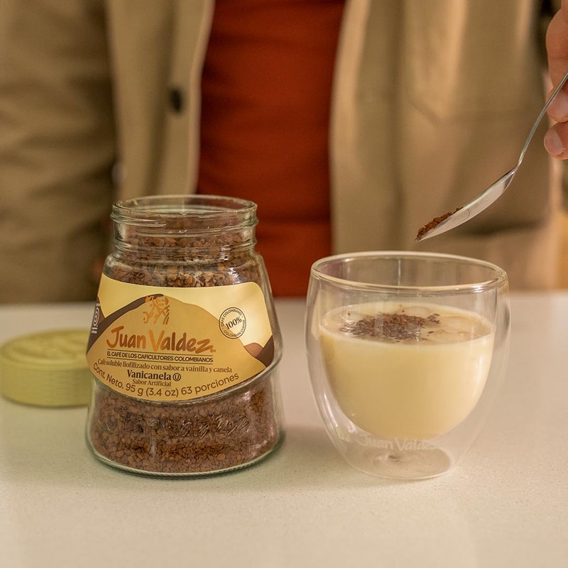 Juan Valdez Vanilla-Cinnamon Flavor Freeze Dried Coffee 3.35 OZ -