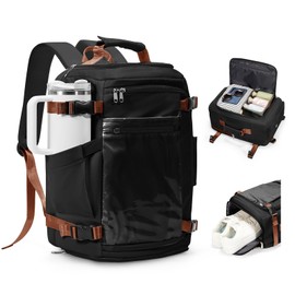 coofay Travel Backpack for Women Men,Carry on Backpack for Airplanes,Personal Item Travel Backpack Carry on Flight Approved,Mochila de Viaje Casual Daypack Backpacks with Luggage Strap Hiking Backpack