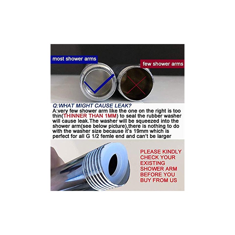 Elbow Adapter for Shower Head Brushed Nickel