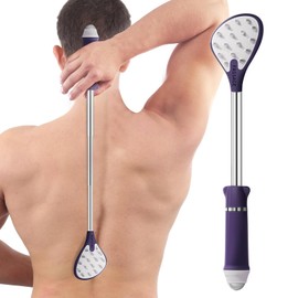 WizSar Extendable Back Scratcher - Portable Backscratchers for Men, Women, Adults, Kids - Birthday Gift for Mom & Dad, Christmas Stocking Stuffers Gifts for Dad (Purple, 1 Pack)