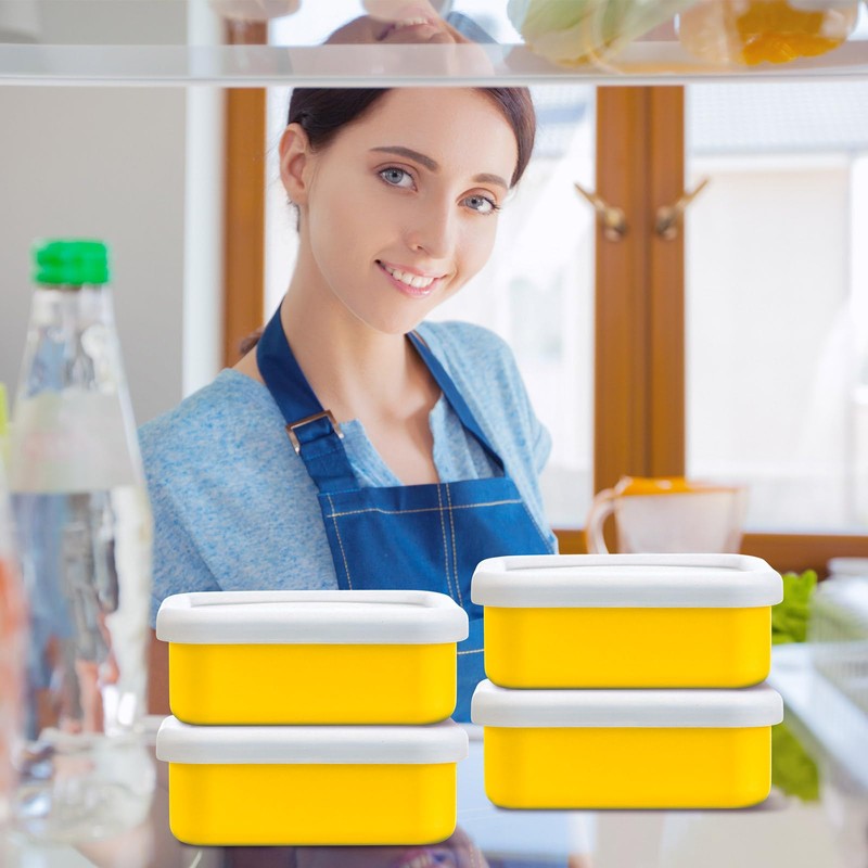 Nuogo 8 Pcs 1 Cup Silicone Freezer Containers with Lid