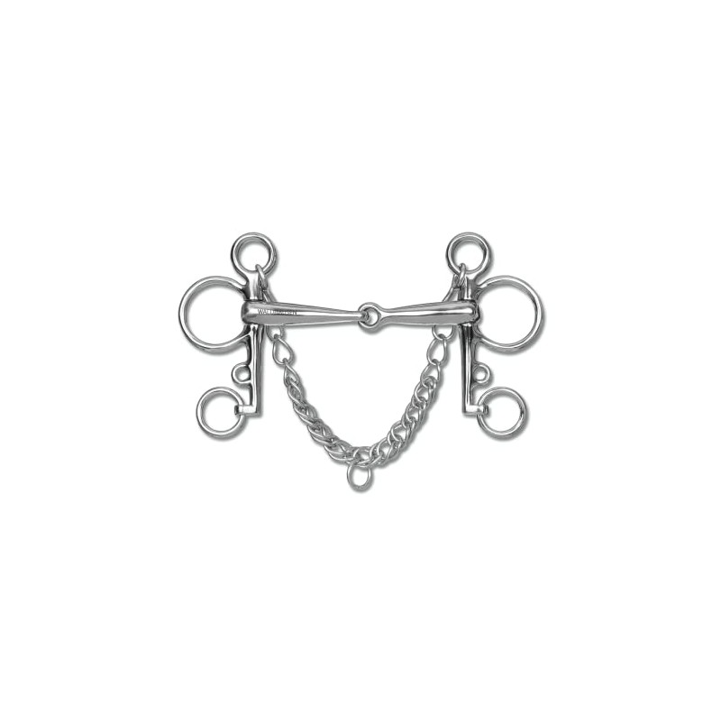 Waldhausen AWA Pelham Bit Easily Broken Solid Stainless Steel, Includes