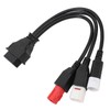 3 In 1 Motorcycle OBD Diagnostic Cable 16Pin to 3PIN