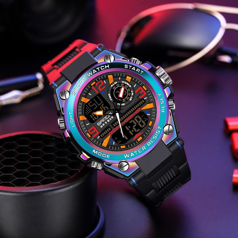 Men's Digital Sports Watch, Tactical Watch for Men Military with