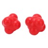 2pcs Rubber Reaction Bounce Balls Irregular Shape Reaction Balls for