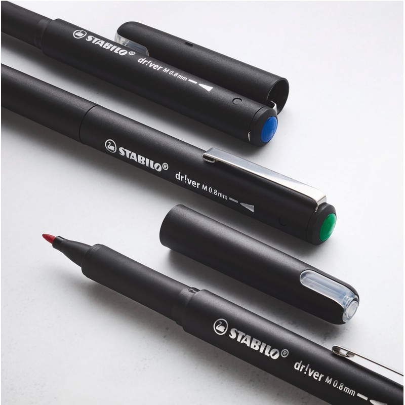 STABILO Premium Fineliner | 0.8 mm | Medium | Black