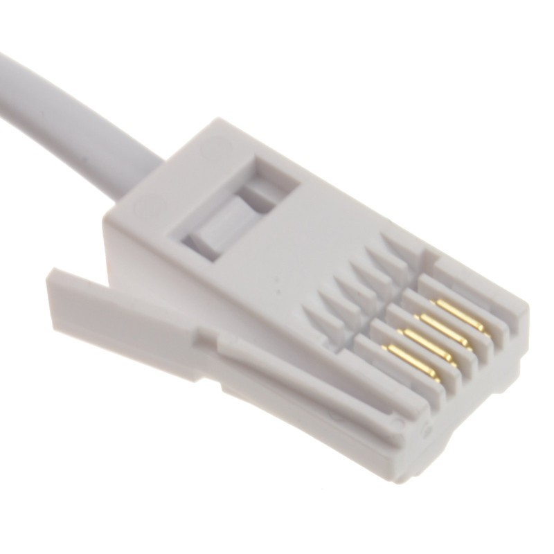 kenable 4 Wire BT Plug to RJ11 Crossover Telephone Cable