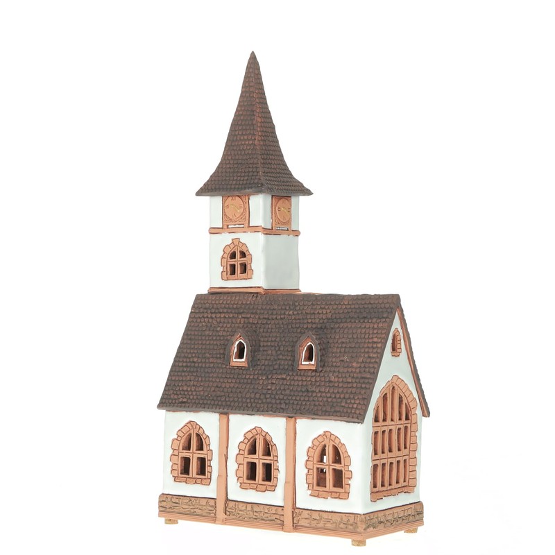 Midene Ceramic Light House and Aroma Tea Light Holder, Artistic