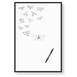 Karto Wedding Signature Board - Wedding Guest Book Alternative - Decor Signing Board for Guests - Poster Size 11x17 (Unframed) - Simple Forever