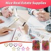 Hesena 200 Pcs Cute Heart and Star Shaped Paper Clips
