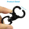 Marvexi 10Pcs Black Swivel Trigger Snap Hook, Stainless Steel