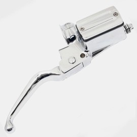 Custom Chrome Chrome 5/8" Bore Front Brake Master Cylinder Fits For Harley 84-95 Repl.45019-85