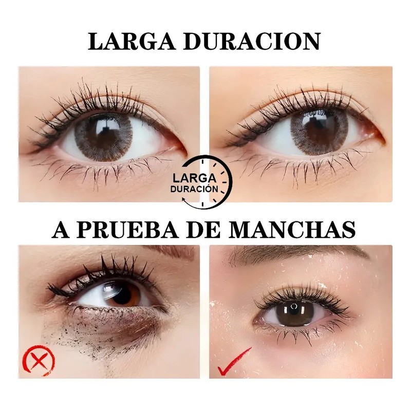 4pcs Rímel 4d Resistente Al Agua, Grueso Y DuraderoMascara de