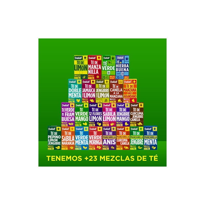 Doblett Té Doblett Verde 80 sobres 96g, Té Verde, 120