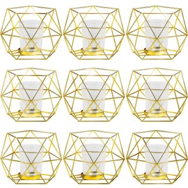 Geometric Candle Holder Wedding Votive Candle Stand Accent Candle Holder Bulk Decorative Candle Holder for Wedding Table Centerpiece Party Supplies