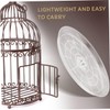 NOLITOY 2Pcs Bird Cage Tray Transparent Durable Plastic Poop Holder